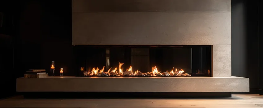 Gas Fireplace Ember Bed Design Services in Fort Lauderdale, Florida